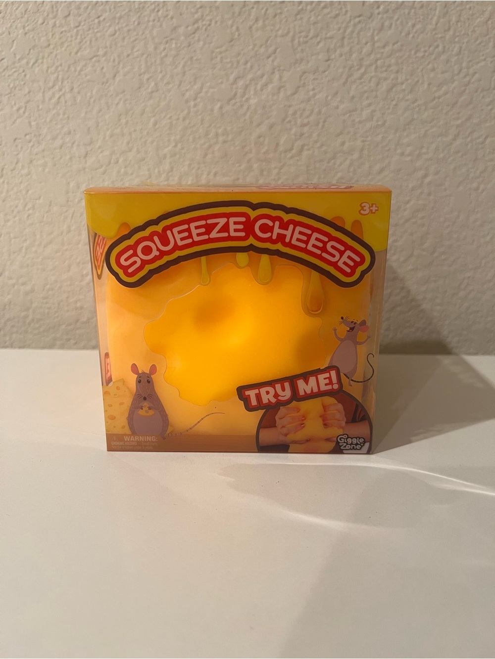 Giggle Zone Squeeze Cheese Squishy Cheese Block